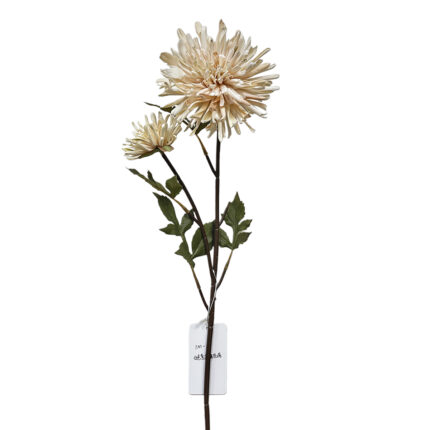 GNW Beige Artificial Retro Fireworks Chrysanthemum Real Touch XM-07
