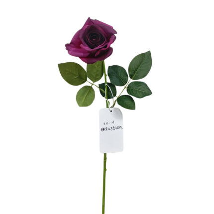 GNW Fuchsia Artificial Single Garden Rose Real Touch QH-18