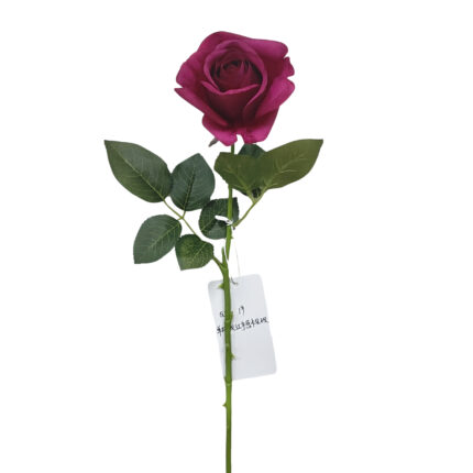GNW Fuchsia Artificial Single Garden Rose Real Touch QH-19