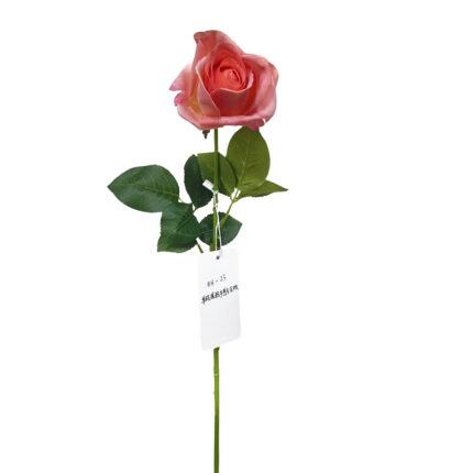 GNW Dark Pink Artificial Single Garden Rose Real Touch QH-23