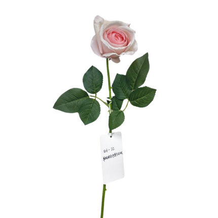 GNW Pink Artificial Single Garden Rose Real Touch QH-22