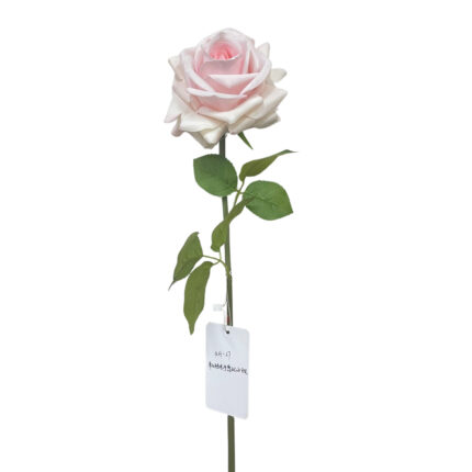 GNW Pink Artificial Single Garden Rose Real Touch QH-27