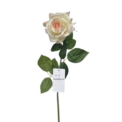 GNW Milky Pink Artificial Single Garden Rose Real Touch QH-26