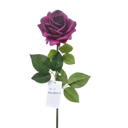 GNW Fuchsia Artificial Single Garden Rose Real Touch QH-31