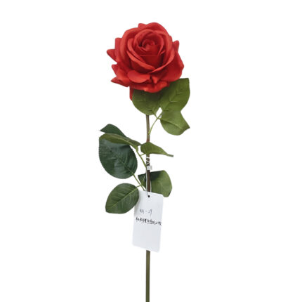 GNW Red Artificial Single Garden Rose Real Touch QH-29