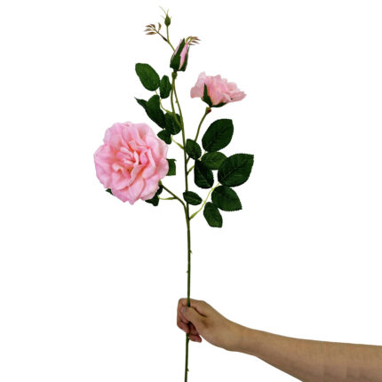 GNW Pink Artificial Chinese Rose Real Touch QH-131