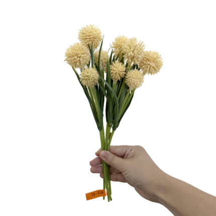 GNW Champagne Five Branches Artificial Echinops Sphaerocephalus MYZ-83