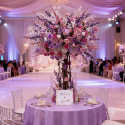 Wholesale Wedding Decoration Artificial Sakura Tree And Floral Centerpieces Set