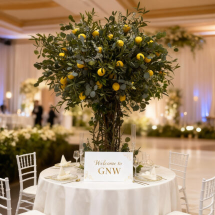 Custom Made Artificial Blossom Tree And Flower Centerpieces For Event Decoration