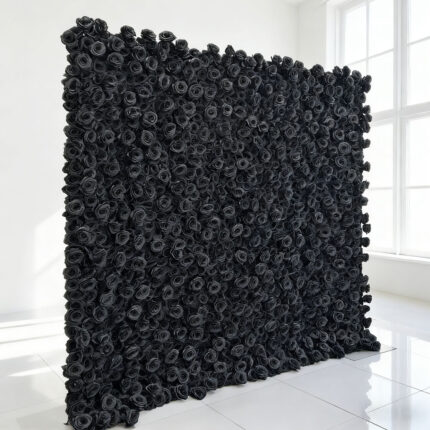 Custom 3D5 Roll Up Silk Cloth Background Artificial Flower Wall Decorative Moulding Designs Wall Flowers