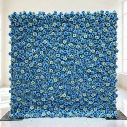 High Quality Silk Wedding Event Floral 5D Artificial Rose Flower Wall Wedding Home Party Decoration Stage Backdrop