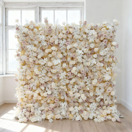 Adapted Wholesale Artificial Flower Wall for Wedding Decoration Requirements