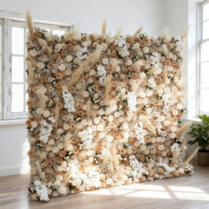 Personalized Wholesale Artificial Floral Wall Panel for Wedding Decoration Business
