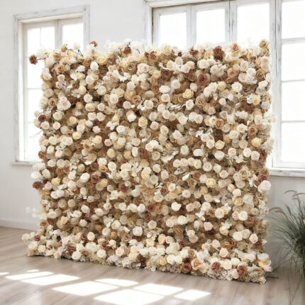 Bespoke Wholesale Silk Floral Artificial Flower Wall Design for Decor Party Display