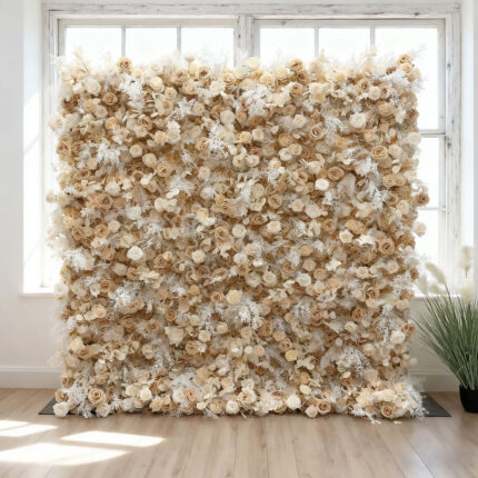 Specially made Wholesale Artificial Flower Wall for Wedding Decoration Niche