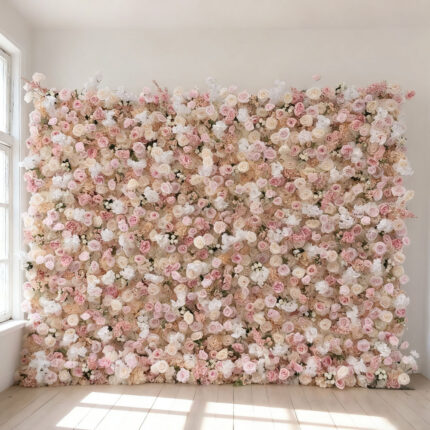Luxury Wedding Decor Premium Silk Flower Backdrop Wall For Bridal Party And Event Background