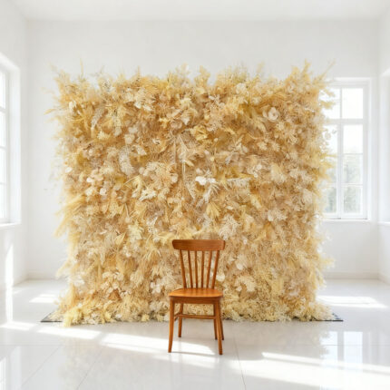 New Design 8ft X 8ft 5d Roll up Realistic Wedding Backdrop Decoration 5d Flower Wall Panel Decorative