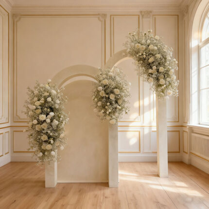 High Quality Faux Artificial Wedding Arch Decorated Arrangements For Outdoor Events And Party Backdrops
