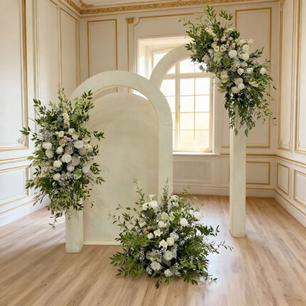 Wholesale Premium Faux Flower Wedding Arch Easy To Assemble For Bridal Party And Garden Events
