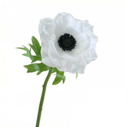 GNW White Faux Poppy Artificial MS-52