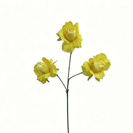 Yellow Artificial Rose Silk CR-120