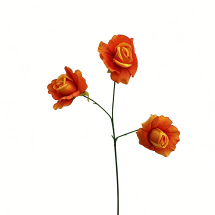 Orange Artificial Rose Silk CR-121
