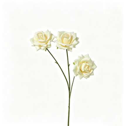 Ivory Artificial Rose Silk RZ-15