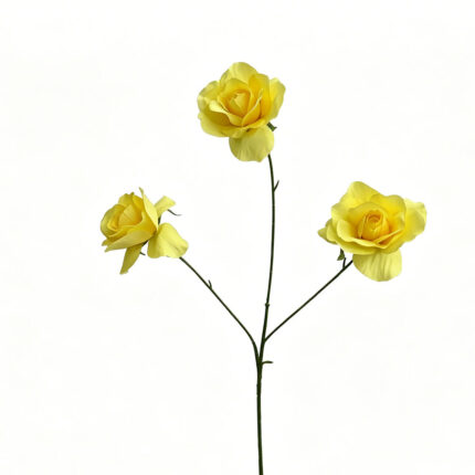 Yellow Artificial Rose Silk RZ-07