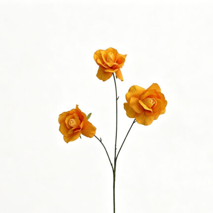 Orange Artificial Rose Silk RZ-08