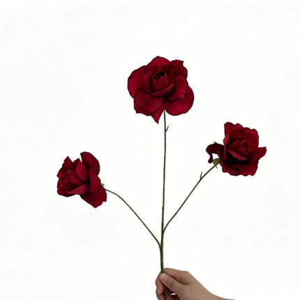 Red Artificial Rose Silk RZ-12